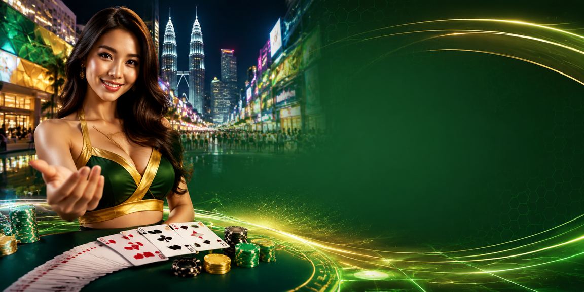 Permainan meja kasino gaya Malaysia di Kuala Lumpur dengan kad rummy